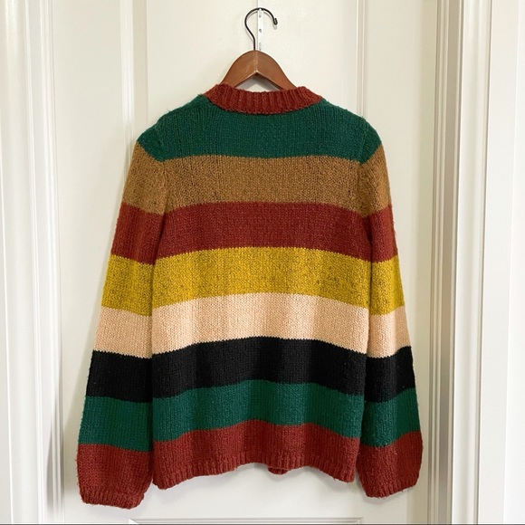 Striped Fall Cardigan Sweater - Picture 4 of 4